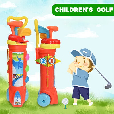 

〖Follure〗Kids Golf Set Plastic Mini Putter Club Caddy Ball Summer Fun Play Sports