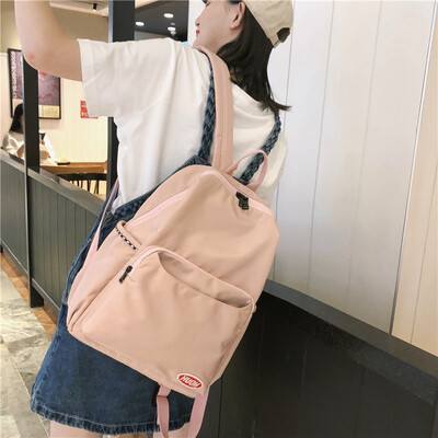 

Schoolbag female Korean version of high school ancient feeling girl backpack ins style college students junior high school double
