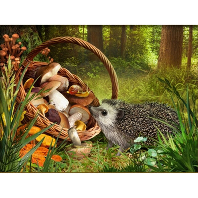 

5D DIY Embroidery Diamond Painting Hedgehog Diamond Mosaic Animals Full Square Decor Picture Of Rhinestone Handmade Gift