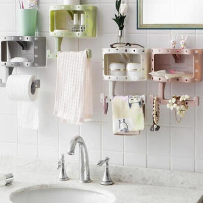 

Toilet Paper Roll Holder Phone Rack Bathroom Tissue Shelf Wall Mount Storage New