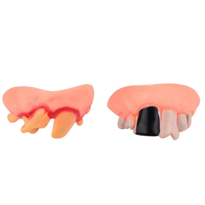 

Tailored Hallowmas Tricks Toy Replica Disgust Ugly Denture False Rotten Teeth model Tooth
