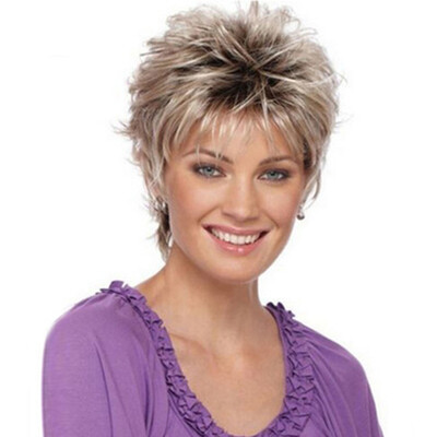 

Fashionable Lady Gradient OL Short Wig