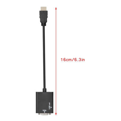 

Greensen 16cm HDMI Male to VGA Female Conversion Cable HD Display Converter Adapter for Rasperry Pi 3B