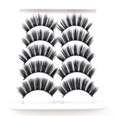 

〖Follure〗Luxury Makeup 5Pair 3D False Lashes Fluffy Strip Eye Mix lashes Natural Party