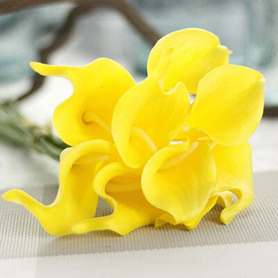 

FUNNYBUNNY Artificial Flowers Fake Flowers Artificial Calla Lily Bridal Wedding Bouquet for Home Garden Party Wedding Decoration