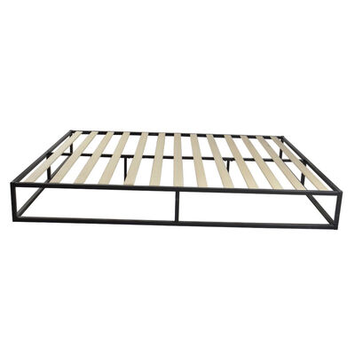 

10" Height Bedstead Simple Basic Iron Bedstead Full Size Bedstock 250kg Weight Capacity Black