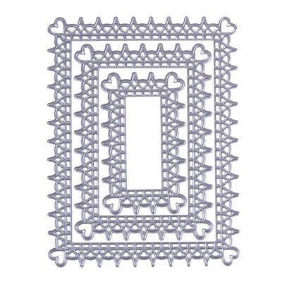 

3pcsSet DIY Square Metal Cutting Dies Scrapbooking Embossing Stencil Decor