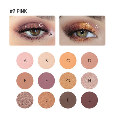 

Focallure 12 Colors Eyeshadow Palette Glitter Matte Pigment Makeup Cosmetics