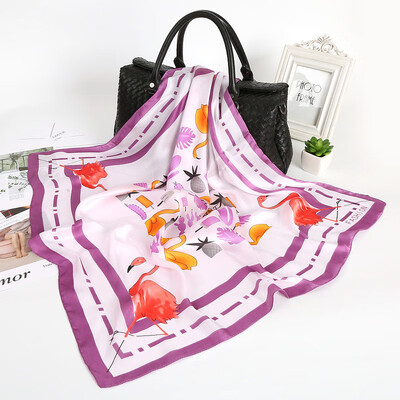 

Korean version of autumn&winter wild scarf dual-use shawl womens bib wild fashion printing silk scarves sunscreen