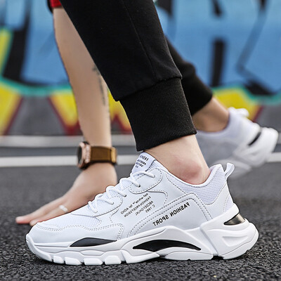 

Summer mens shoes Korean version of the trend of mens sports&leisure white versatile shoes breathable mesh white shoes social tide shoes