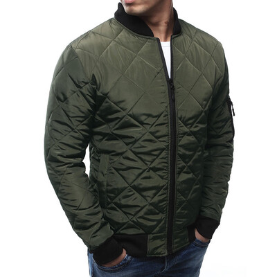 

Men Solid Zipper Coats Plus Size Autumn Winter Long Sleeve Stand Collar Pullover