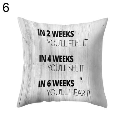 

Encouraging Letter Suqare Throw Pillow Case Cushion Cover Sofa Bedding Articles