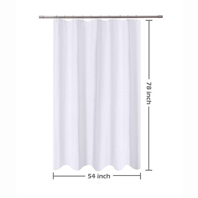 

〖Follure〗Fabric Shower Curtain 54x 78 Mildew Resistant Washable Water Repellent Spa Bath