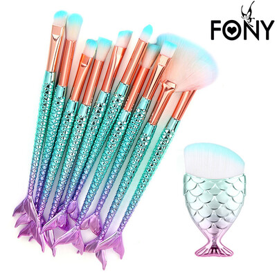

Toponeto 11PCS Make Up Foundation Eyebrow Eyeliner Blush Cosmetic Concealer Brushes