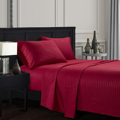

Elegant Comfort Pure Color Embossed Collection 4-Piece Bed Sheet Bed-cover & Pillowcase Set