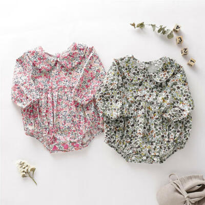 

Newborn Baby Girls Long Sleeve Floral Romper Bodysuit Jumpsuit Outfits Clothes