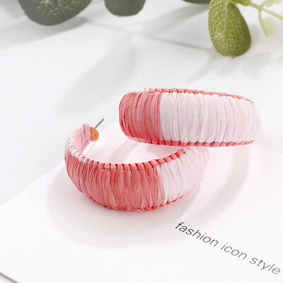 

Flashbuy Raffia Sector Drop Earrings For Women Geometric Handmade Rattan Earring Fashion Jewelry Wedding Gift Accessories