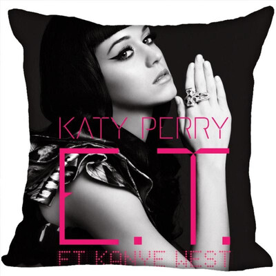 

Katy Perry Pillow Cover Bedroom Home Office Decorative Pillowcase Square Zipper Pillow Cases Satin Fabric No Fade