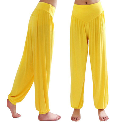 

Pleated Loose Yo-ga Leggings for women New Bloomers Dance TaiChi Full Length Hip Hop Pants Streetwear Modal Pants Fitness Pants