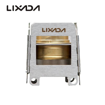 

Lixada Portable Stainless Steel Lightweight Folding Wood Stove Pocket Stove Outdoor Camping Cooking Picnic Backpacking Stove with