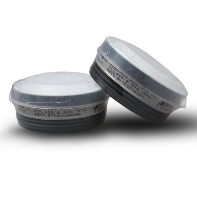 

STRONGST-LDY1 1 Pair Gas Mask Respirator Filter Activated Carbon Mask Filter Cartridge for Painting Spraying Protection of Inorga