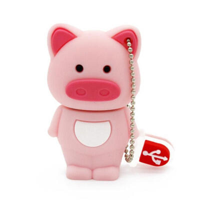 

USB Flash Drives Cartoon Pig Shape Memory Card Flash Disk