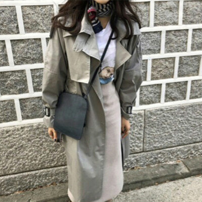 

Toponeto Women Long Sleeve Solid Button Long Coat Shawl Windbreaker Long Coat