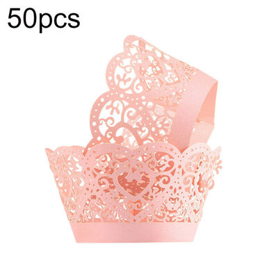 

50Pcs Hollow Cupcake Wrapper Baking Cake Paper Cup DIY Case Party Decoration