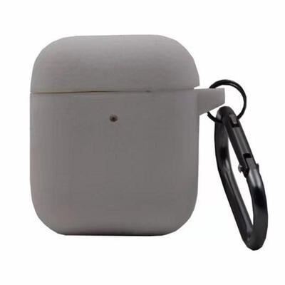 

Silicone Cover For AirPods 2 Charging Case Scratch-proof Shock-proof LED Visible One-piece Case Skin With Carabiner