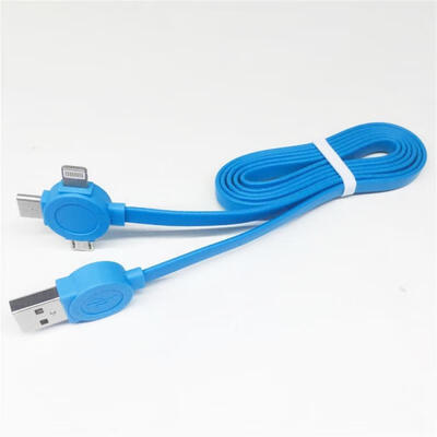 

3-in-1 Universal Data Line USB To Type-C Micro USB Lightning Charging Cable For IPhone Android Phones