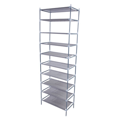

10Layer 30Pairs Shoe Rack Men Women Storage Unit Running Tennis High Heel Display Shelf
