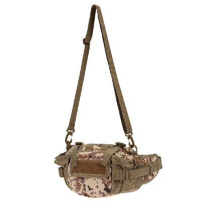 

Lixada Men Nylon Portable Versatile Tactical Pack Waist Shoulder Pack for Camping Hiking Outdoor