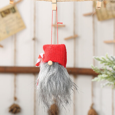 

YanRong Activity Decoration Christmas Decoration Small Cane No Face Doll Pendant Forest Small Charm Closet Decoration Pendant