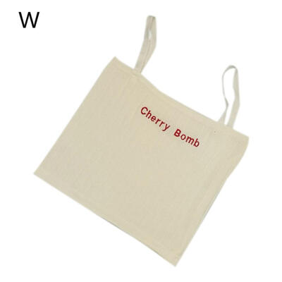 

Women Summer Slim Fit Sexy Casual Letter Printed Solid Color Sleeveless Personality Camisoles