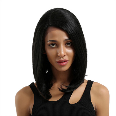 

〖Follure〗Glueless Resistant Lace Women Black Natural Straight Hair Full Wig