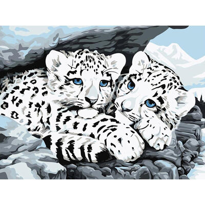 

5D DIY Diamond Painting White Tiger Cross Stitch Embroidery Mosaic Craft