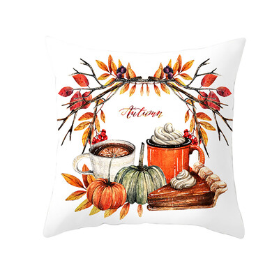 

Siaonvr Fall Halloween Pumpkin Pillow Case Waist Throw Cushion Cover Sofa Home Decor