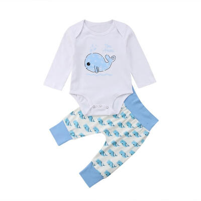 

Newborn Baby Kids Boys Girl Romper Jumpsuit TopsLong Pants Outfits Clothes
