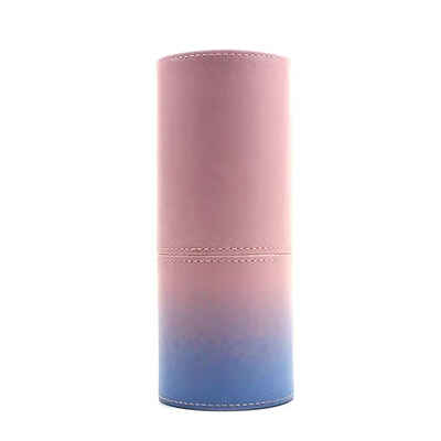 

PU Leather Cosmetic Brushes Cup Container Case Portable Travel Makeup Brush Round Pen Holder Organizer Makeup Tool