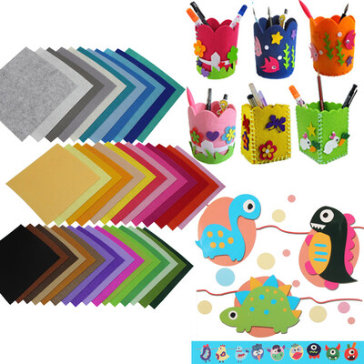 

〖Follure〗40 Pcs Non Woven Felt Fabric Thick Cloth DIY Package Sewing Dolls Craft A