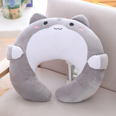 

1Pc Cartoon Animal Unicorn Shape U-shaped Pillow Plush Toy Pig Doll Neck Pillow