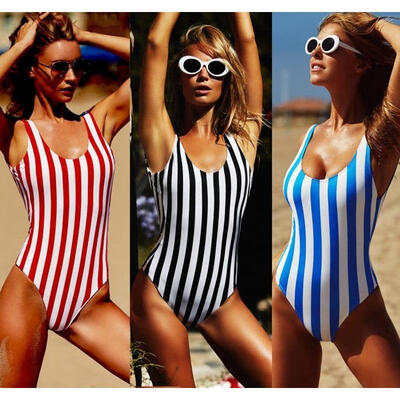 

Summer Womens Beach One Piece Swimsuit Bandage Bikini Push-up Padded Bra Bathing Swimwear