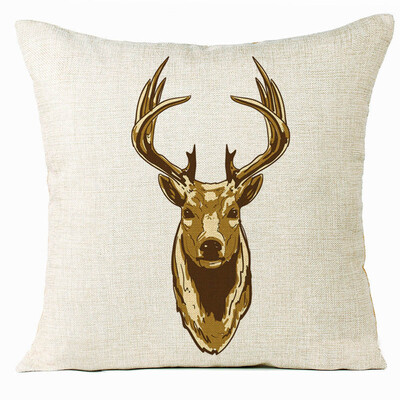 

〖Follure〗Xmas Christmas Elk Sofa Bed Home Decoration Festival Pillow Case Cushion Cover