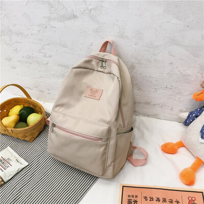

Schoolbag Girl Korean version of high school ins Fengsen Department Baida students campus shoulder bag small fresh girl simple Bac