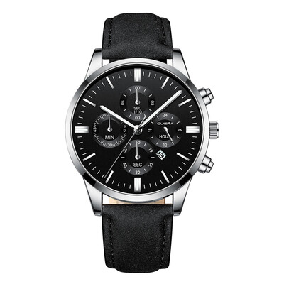 

Gobestart Men Military Sports Watch Luxury Analog Sport Leather Quartz Mens Watches