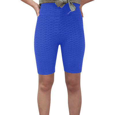 

Starmoon Women Breathable Tight Yoga Sport Pants Hips High Waist Thread Lady Short Pants
