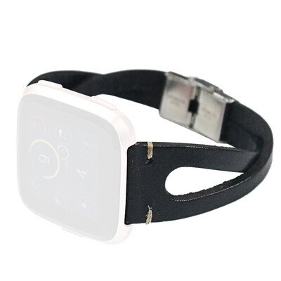 

〖Follure〗Replacement Leather Wristband Band Strap Bracelet For Fitbit VersaVersa Lite