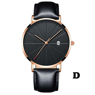 

Gobestart Simple And Unobtrusive Business Leather Strap Casual Mens Quartz Watch