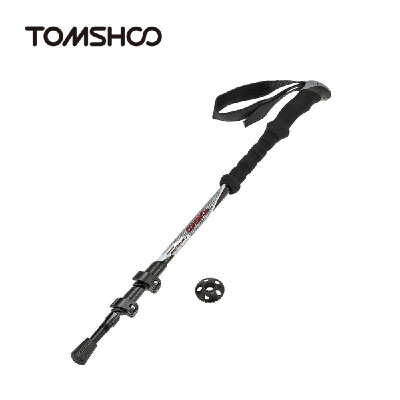 

TOMSHOO Carbon Fiber Lightweight Quick Lock Trekking Pole Adjustable Telescopic Hiking Walking Stick 3 Section