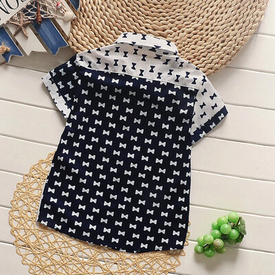 

Toddler Infant Baby Boys Tie Pocket T-shirt Short Sleeve Tops Outfits Clothes